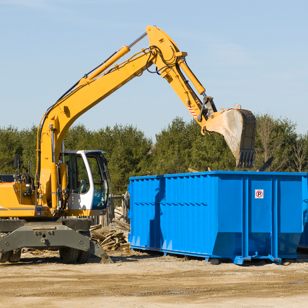 can i choose the location where the residential dumpster will be placed in Crowheart